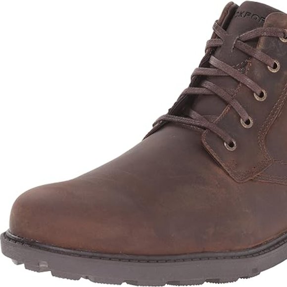 BRAND NEW Waterproof ROCKPORT SS PLAIN TOE BOOT A13715 sz 10.5 Women sz 8 Men - Picture 5 of 7